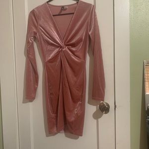 Pink Velvet Dress